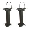 BLACK COLUMN LECTERN PODIUM