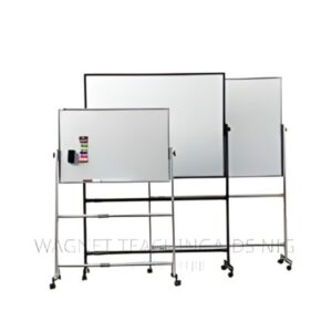 White Magnetic Board on Movable Stand