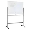 White Magnetic Board on Movable Stand