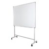 White Magnetic Board on Movable Stand